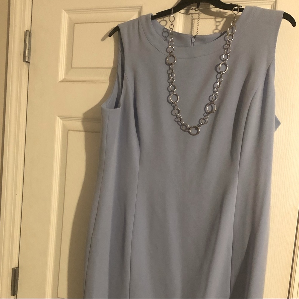 New Without Tags KASPER Suit Dress - Periwinkle Blue - Sz 18, fully lined!